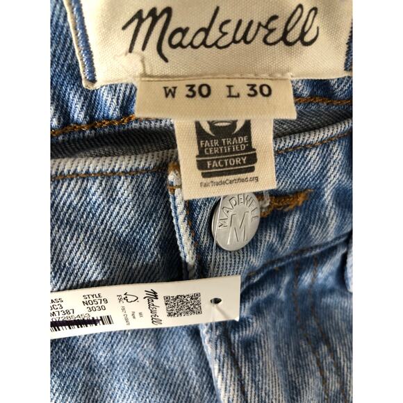 Madewell Relaxed Taper Lockhart Wash Jeans 30X30 NWT - Picture 6 of 10